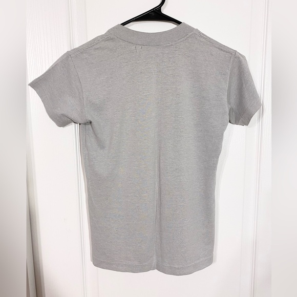 80s WWF Hulk Hogan Wrestling Graphic Tee Vintage Gray Youth Small - Picture 3 of 9